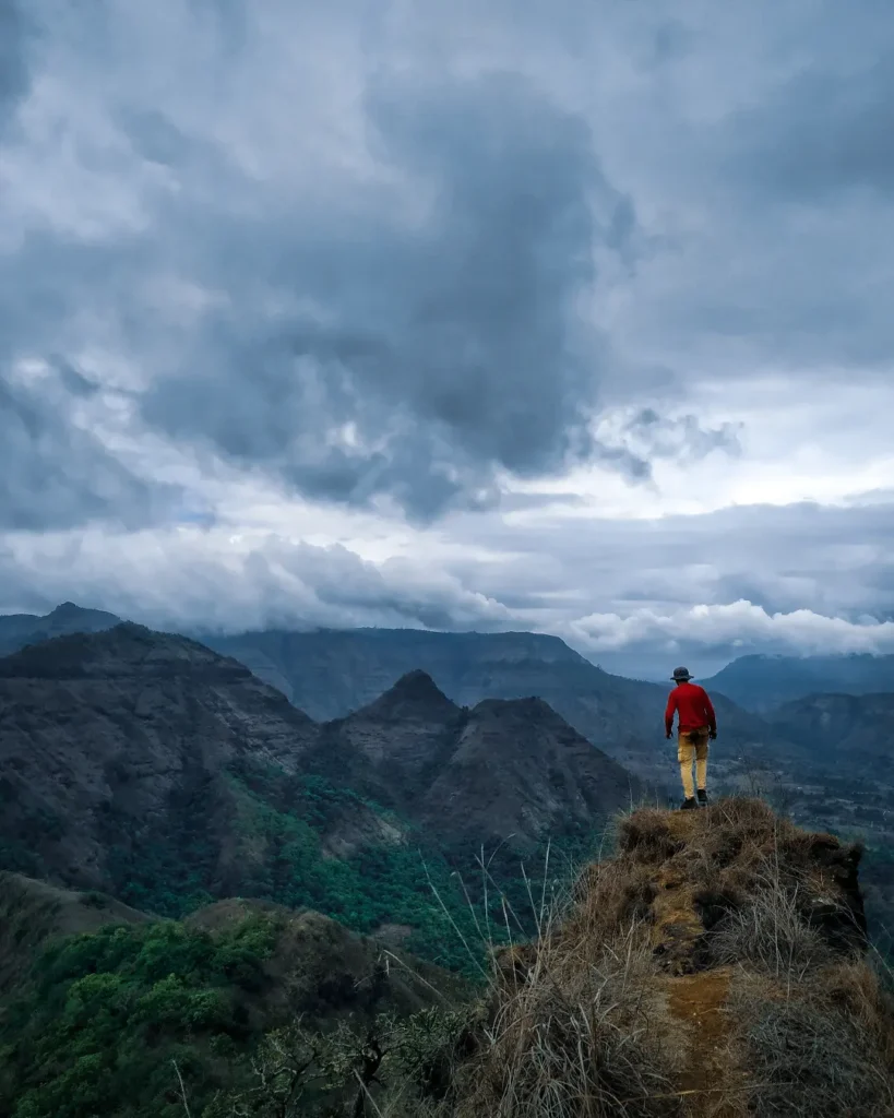 Trekking in Sahyadri mountains near Mumbai